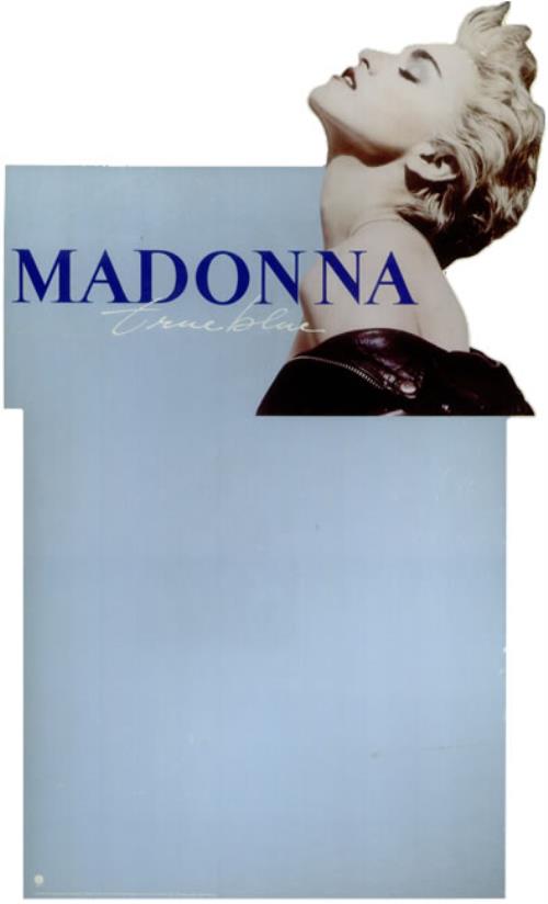 マドンナ　TRUE BLUE　1986年 US製 宣伝用 ディスプレイスタンド Madonna True Blue - Lp Browser USA Promo Display/Pos